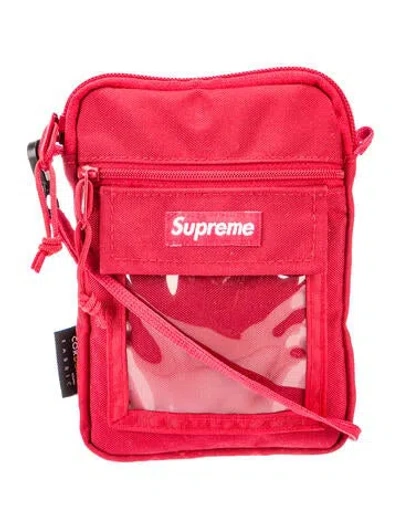 Pre-owned Supreme Nylon Utility Pouch In Red