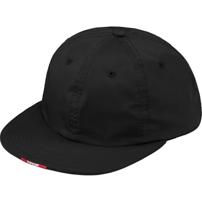 Pre-owned Supreme Nylon Visor Label 6panel In Black