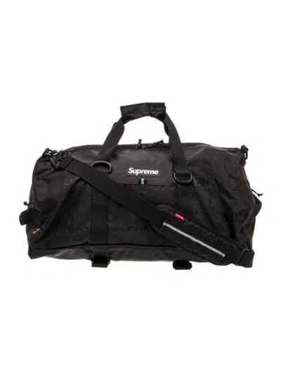 Pre-owned Supreme Nylon Weekender Bag In Black