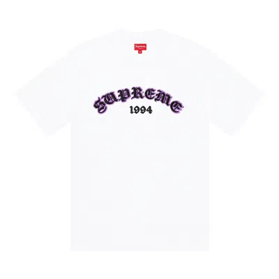 Pre-owned Supreme Old English Glow Short-sleeve Top 'white'