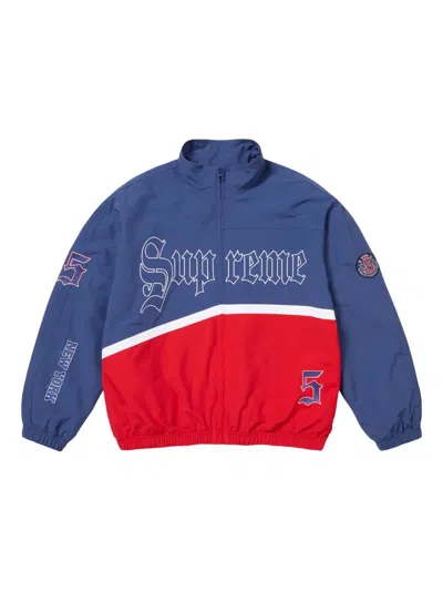 Supreme Kids' Old English Jacket In Blue
