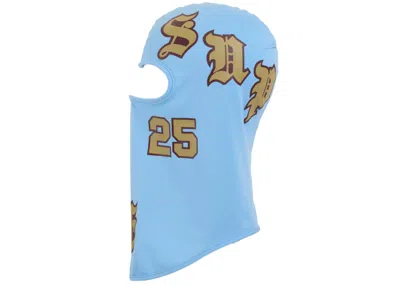 Pre-owned Supreme Old English Lightweight Balaclava In Light Blue