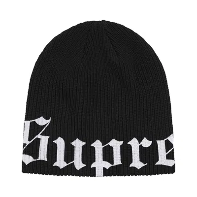 Pre-owned Supreme Old English Printed Beanie 'black' | Men's Size Onesize