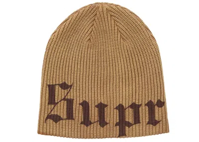 Pre-owned Supreme Old English Printed Beanie In Brown