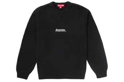 Pre-owned Supreme Old English Sweater Black