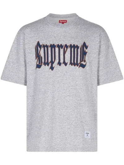 Supreme Old English T-shirt In Grey