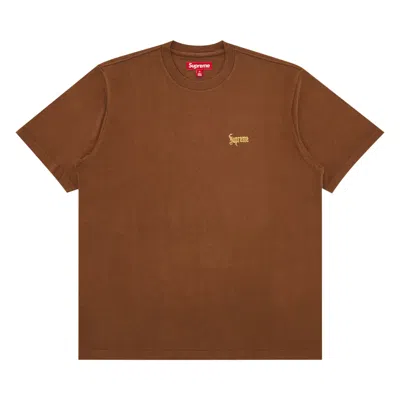 Pre-owned Supreme Old English Tee 'brown' | Men's Size S