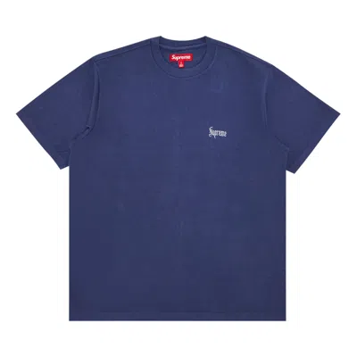 Pre-owned Supreme Old English Tee 'navy' | Blue | Men's Size L
