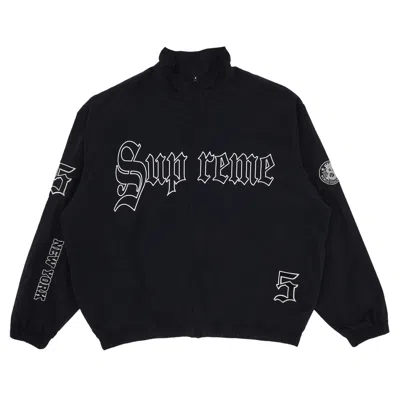 Pre-owned Supreme Old English Track Jacket 'black' | Men's Size Xl