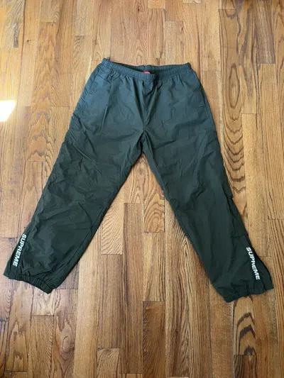Pre-owned Supreme Olive Track Pant In Green