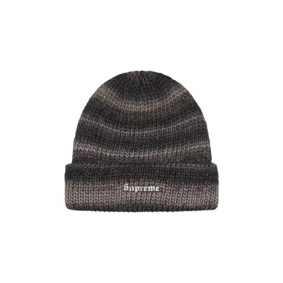 Pre-owned Supreme Ombre Stripe Beanie 'black'