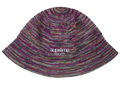 Pre-owned Supreme Open Knit Crusher Hat