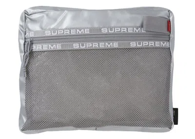 Pre-owned Supreme Organizer Pouch Set In Silver