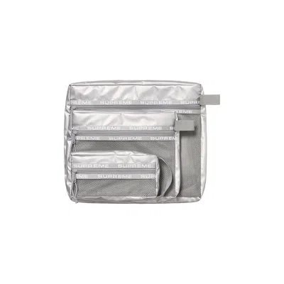 Pre-owned Supreme Organizer Pouch Set 'silver'