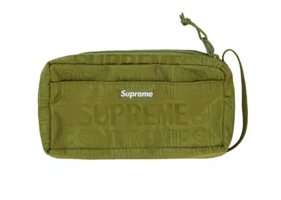 Pre-owned Supreme Organizer Pouch (ss19) In Olive
