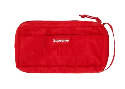 Pre-owned Supreme Organizer Pouch (ss19) In Red