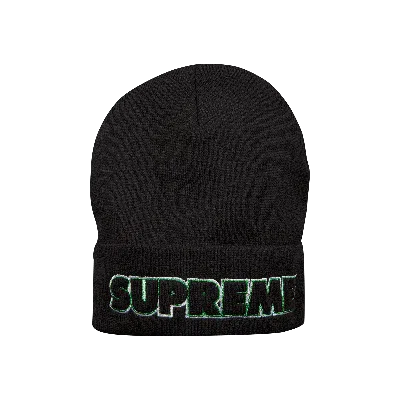 Pre-owned Supreme Outline Beanie 'black'
