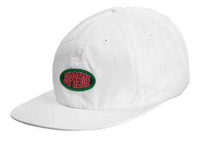 Pre-owned Supreme Oval Label 6panel In White