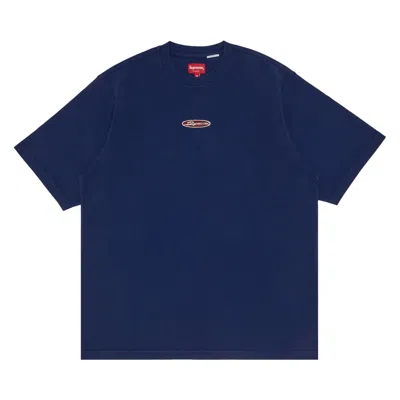 Pre-owned Supreme Oval Short-sleeve Top 'navy' | Blue | Men's Size Xl