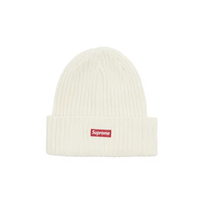 Pre-owned Supreme Overdyed Beanie 'cream'