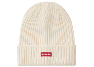 Pre-owned Supreme Overdyed Beanie In Cream