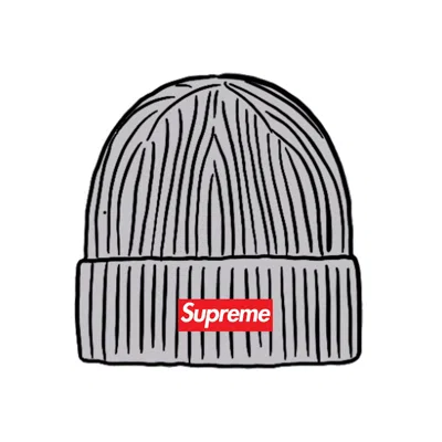 Pre-owned Supreme Overdyed Beanie In Grey