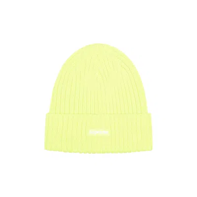 Pre-owned Supreme Overdyed Beanie 'light Lime' In Green