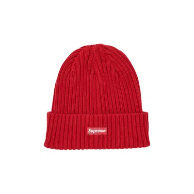 Pre-owned Supreme Overdyed Beanie 'red'