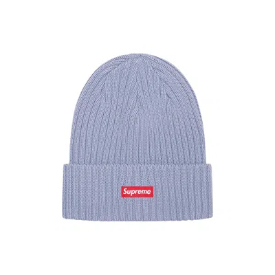Pre-owned Supreme Overdyed Beanie 'slate' In Blue