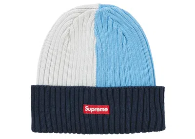 Pre-owned Supreme Overdyed Beanie (ss20) In Mixed Blue