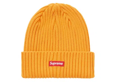 Pre-owned Supreme Overdyed Beanie (ss20) In Tangerine