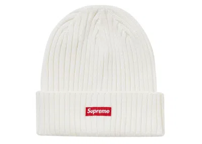 Pre-owned Supreme Overdyed Beanie (ss20) In White