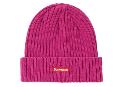 Pre-owned Supreme Overdyed Beanie (ss20) Magenta In Pink