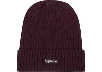 Pre-owned Supreme Overdyed Beanie (ss23) In Eggplant