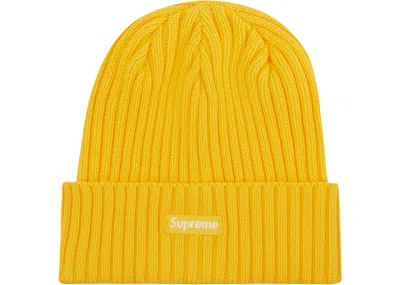 Pre-owned Supreme Overdyed Beanie (ss23) In Lemon In Yellow