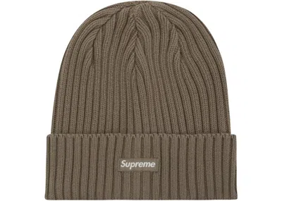 Pre-owned Supreme Overdyed Beanie (ss23) In Taupe