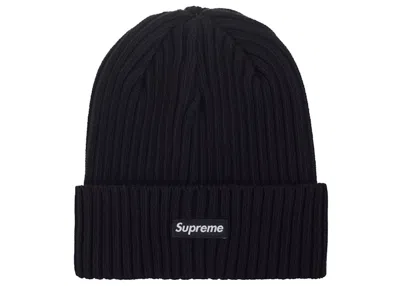 Pre-owned Supreme Overdyed Beanie (ss24) In Black