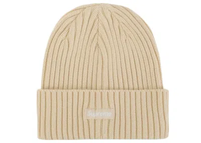 Pre-owned Supreme Overdyed Beanie (ss24) In Light Tan