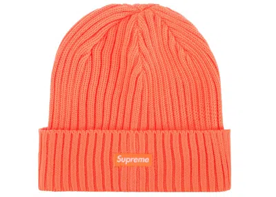 Pre-owned Supreme Overdyed Beanie (ss24) In Orange