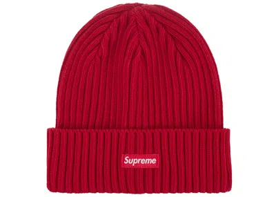 Pre-owned Supreme Overdyed Beanie (ss24) In Red