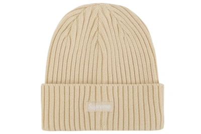 Pre-owned Supreme Overdyed Beanie (ss24) Light Tan