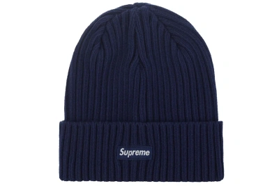 Pre-owned Supreme Overdyed Beanie (ss24) Navy