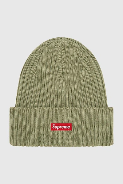 Supreme Overdyed Beanie Ss25 In Olive, Men's At Urban Outfitters