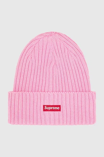 Supreme Overdyed Beanie Ss25 In Pink, Men's At Urban Outfitters
