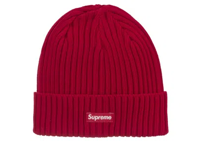 Pre-owned Supreme Overdyed Beanie (ss25) In Red