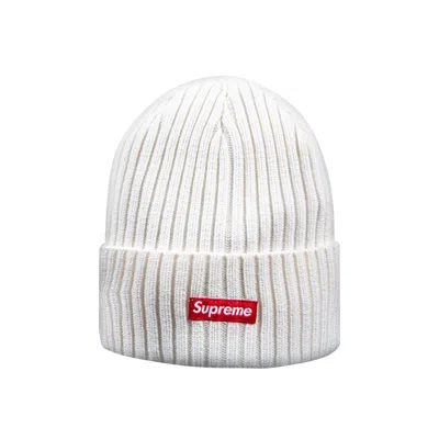 Pre-owned Supreme Overdyed Beanie 'white'