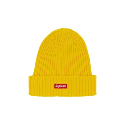 Pre-owned Supreme Overdyed Beanie 'yellow' | Men's Size Onesize