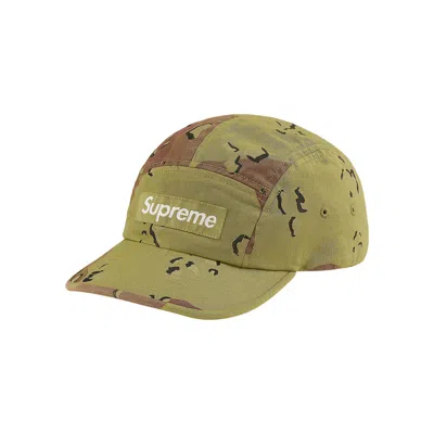Pre-owned Supreme Overdyed Camo Camp Cap 'green'