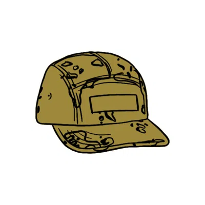 Pre-owned Supreme Overdyed Camo Camp Cap In Green