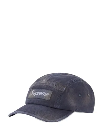 Supreme Overdyed Camp Cap In Blue
